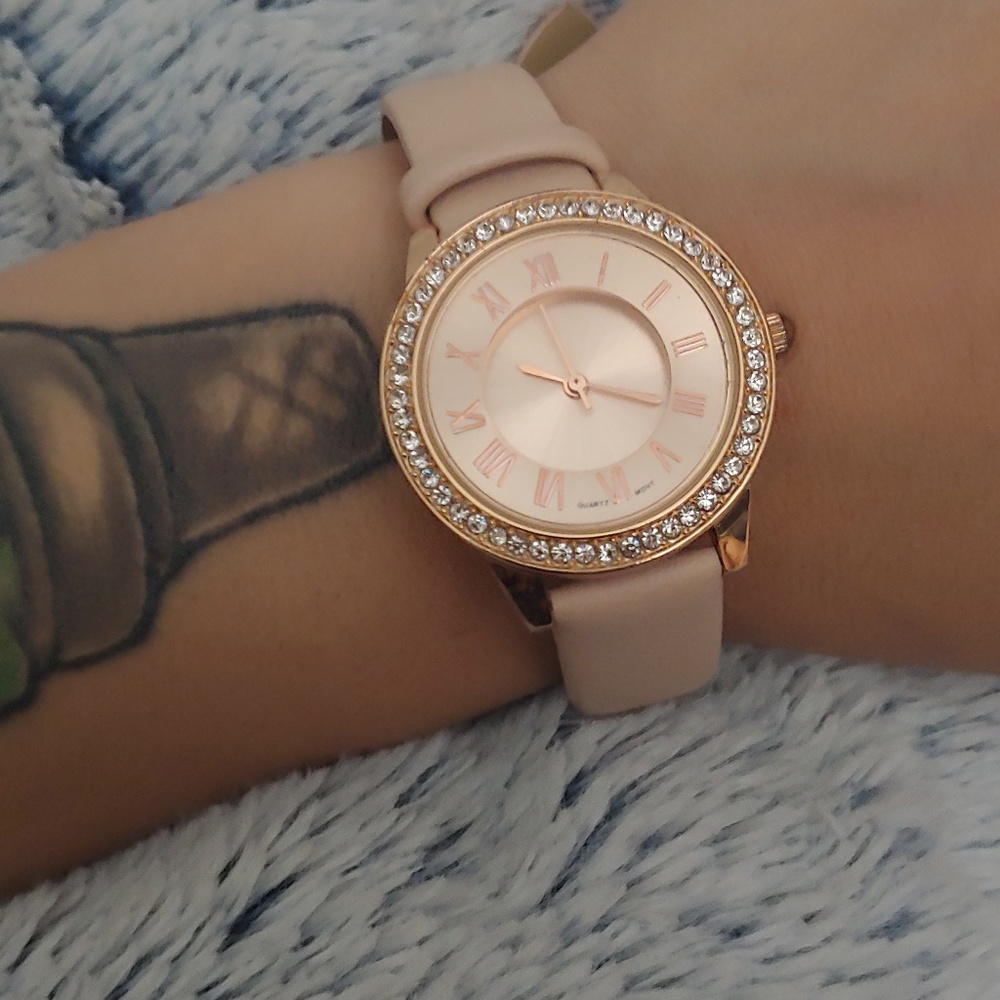 Pretty in pink wrist watch